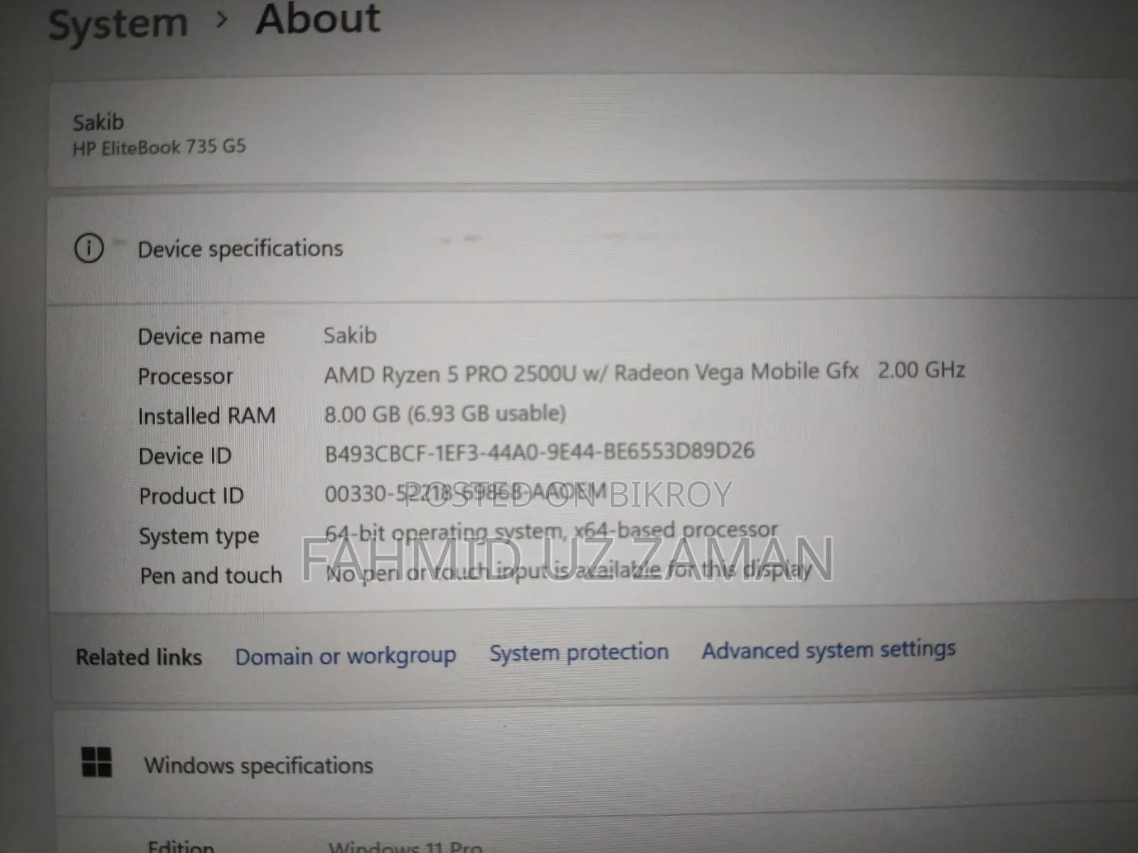 Laptop HP 14-Dq1025cl 8GB AMD Ryzen 5 SSD 256GB