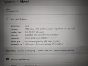 Laptop HP 14-Dq1025cl 8GB AMD Ryzen 5 SSD 256GB