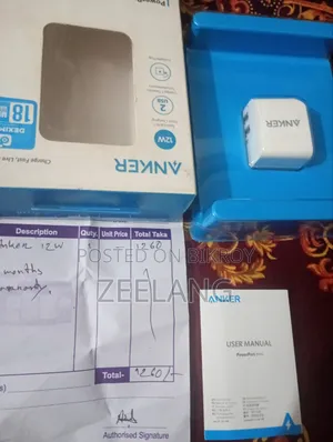 Anker ১২ ওয়াট চার্জার অ্যাডাপ্টার