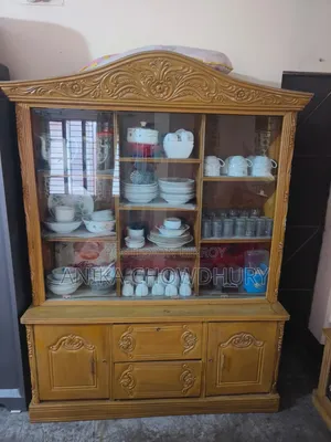 Teak Wood Dressing Table and Showcase