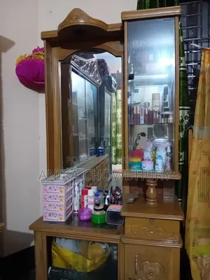 Teak Wood Dressing Table and Showcase