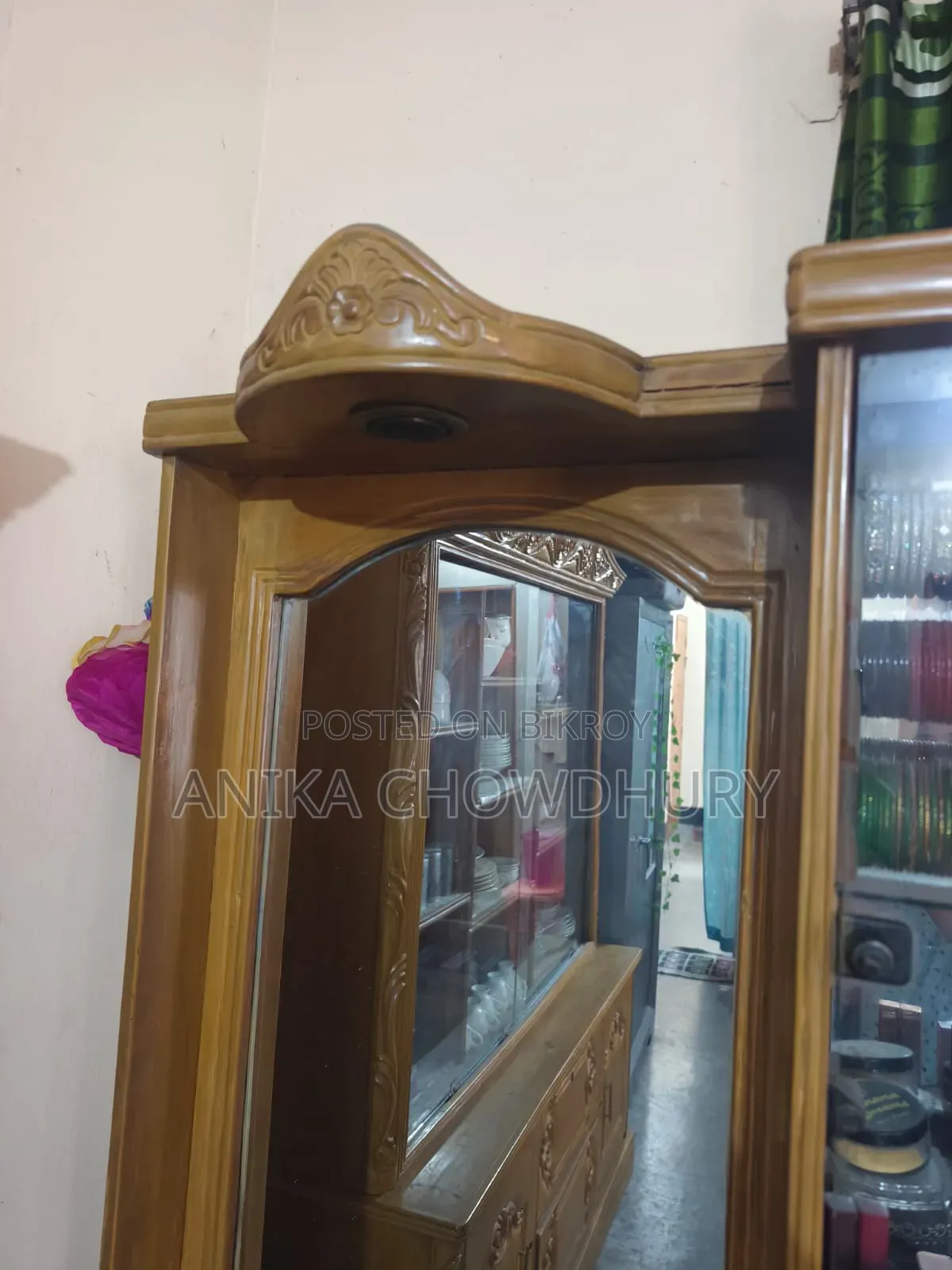 Teak Wood Dressing Table and Showcase