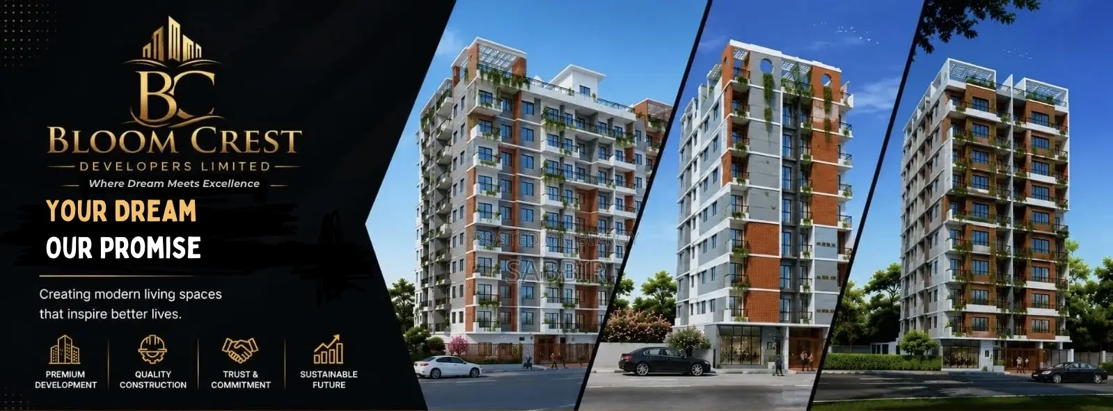 3bdrm Apartment in Bloom Crest, Hazaribagh for Sale