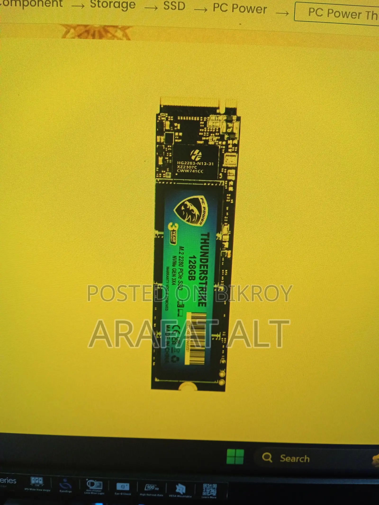 Thunderstrike Nvme SSD 128GB for Sale! (Low Price)