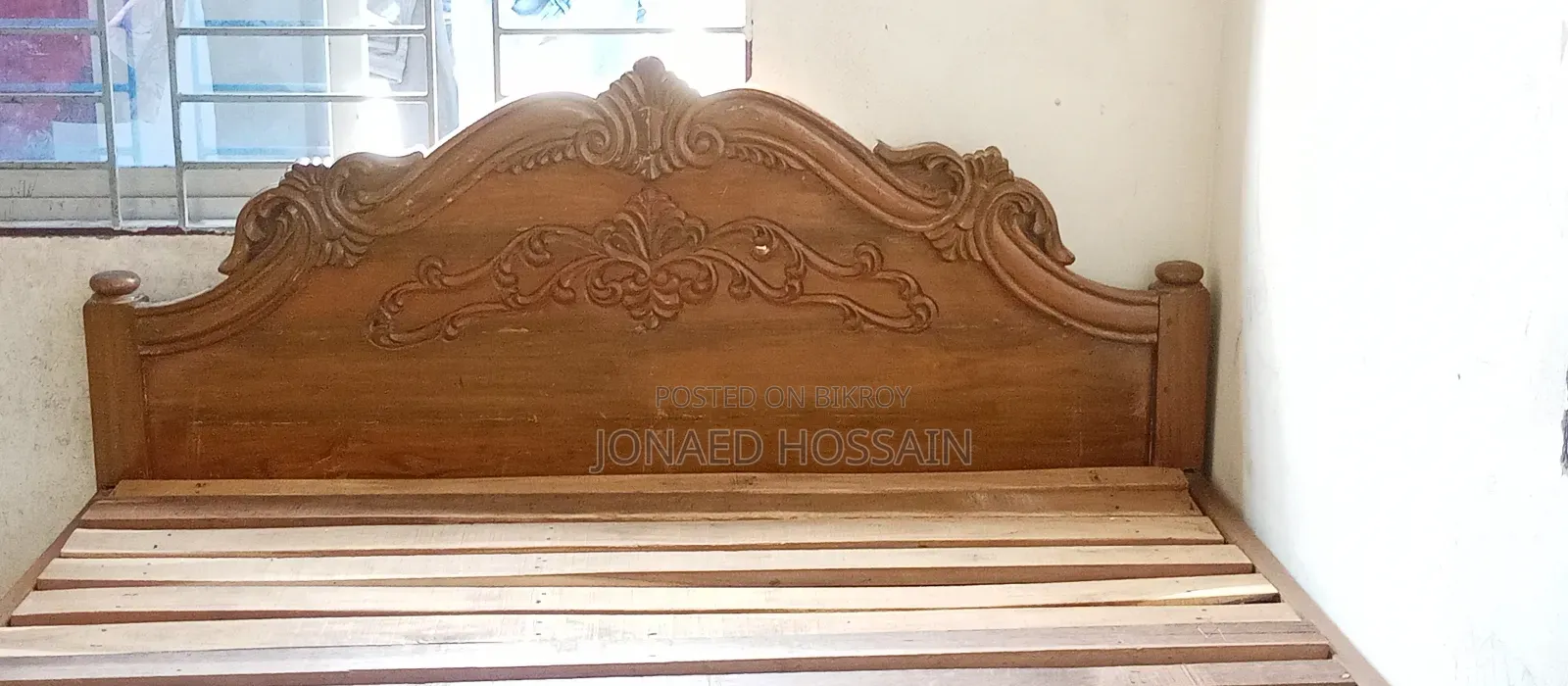 Solid Wood Double Bed for Sale