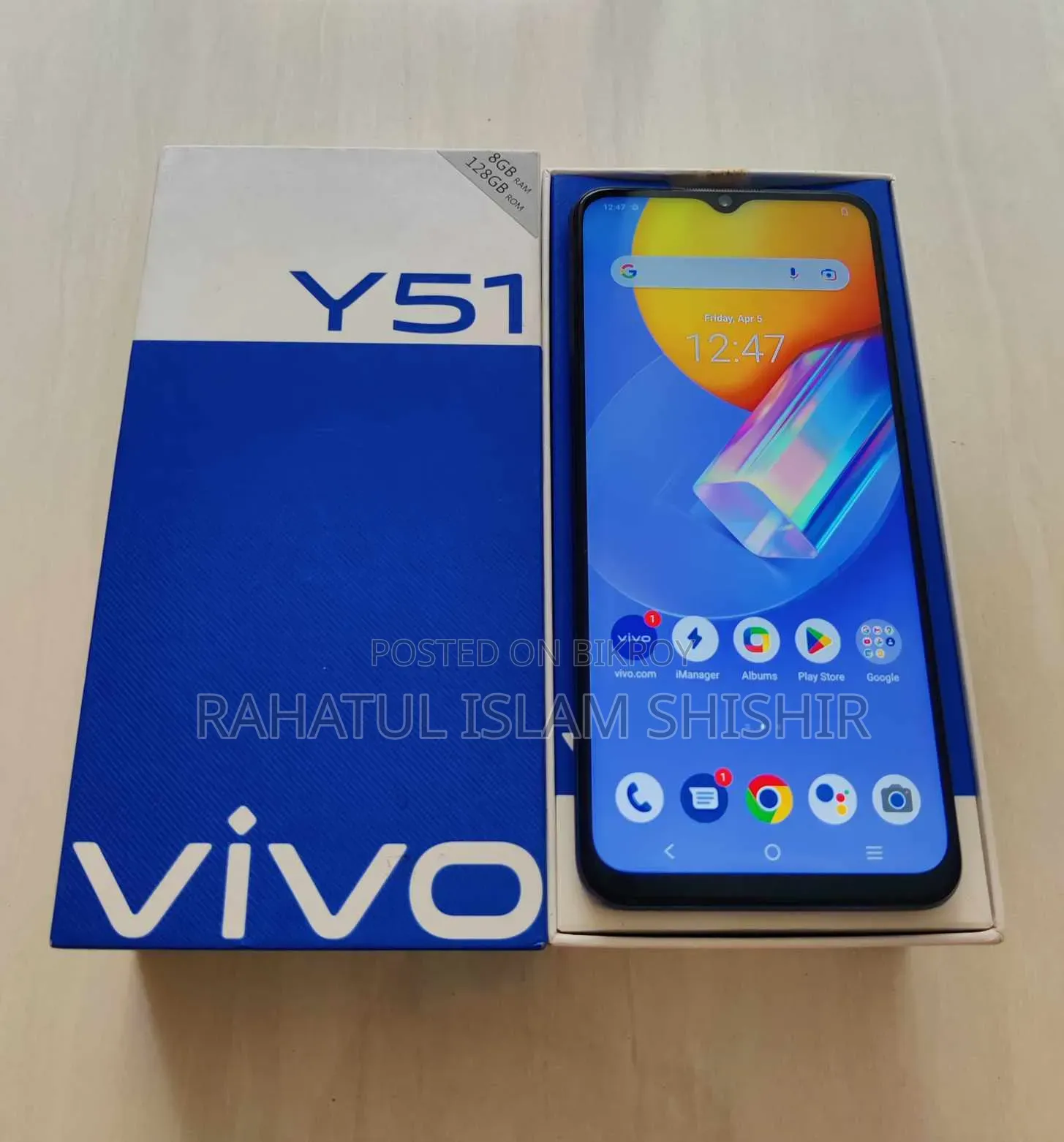 Vivo Y51 IN 128 GB Blue