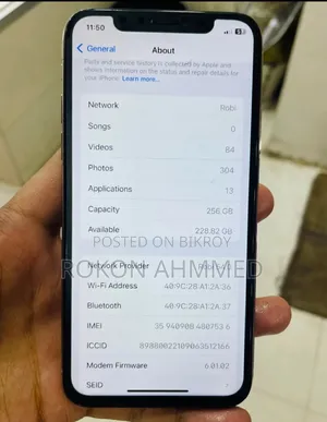 Apple iPhone X 256 GB White