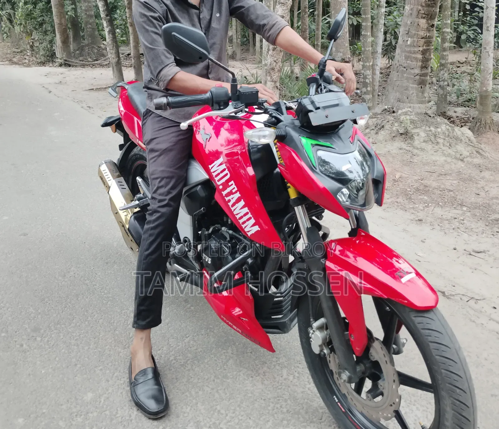 TVS Apache 160 4V 2020 Red