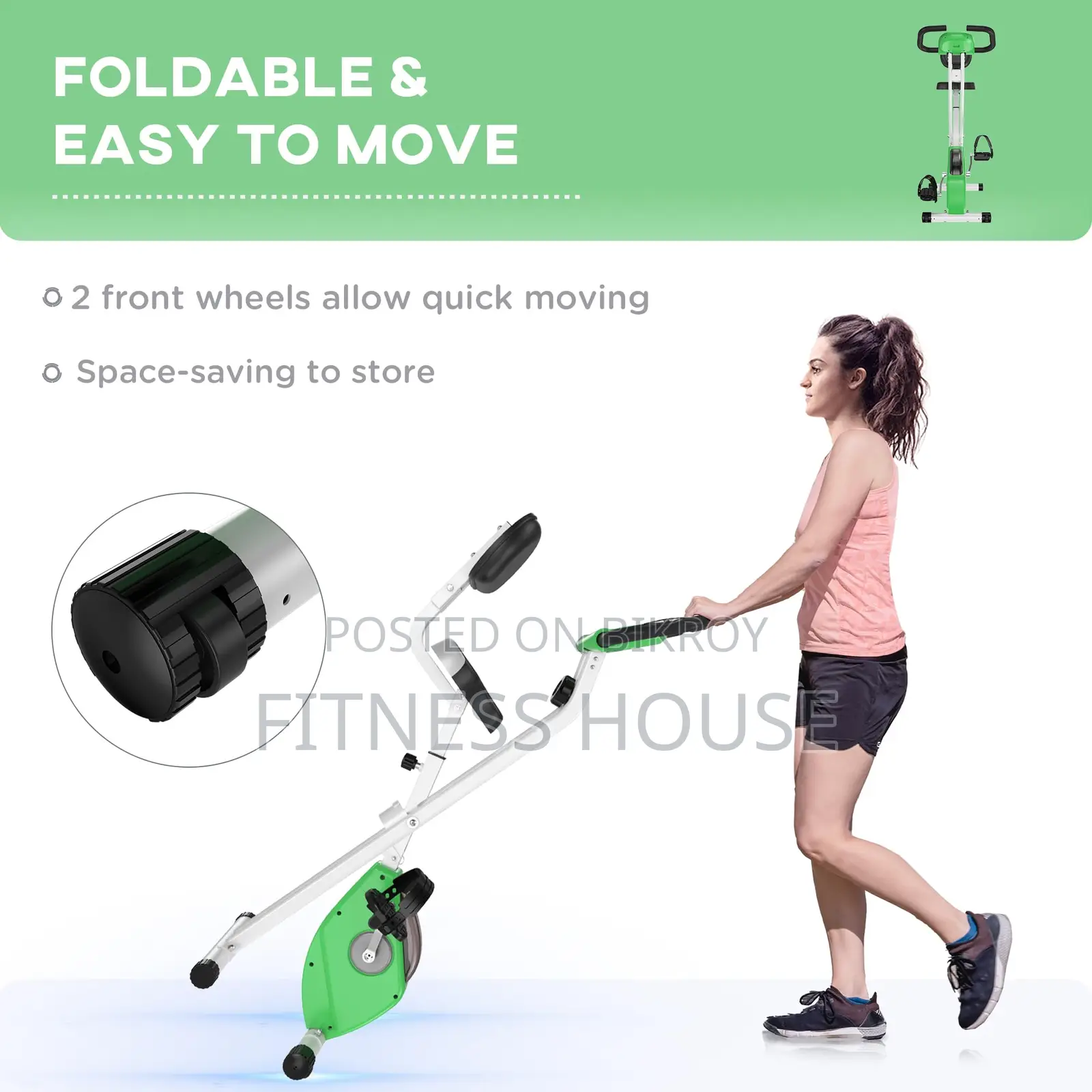 Folding Magnetic Exercise Bike