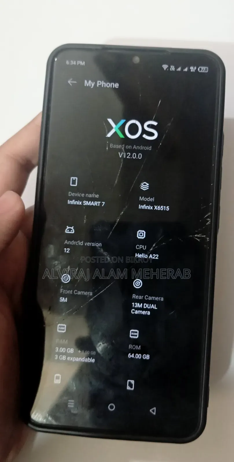 Infinix Smart 7 64 GB Black