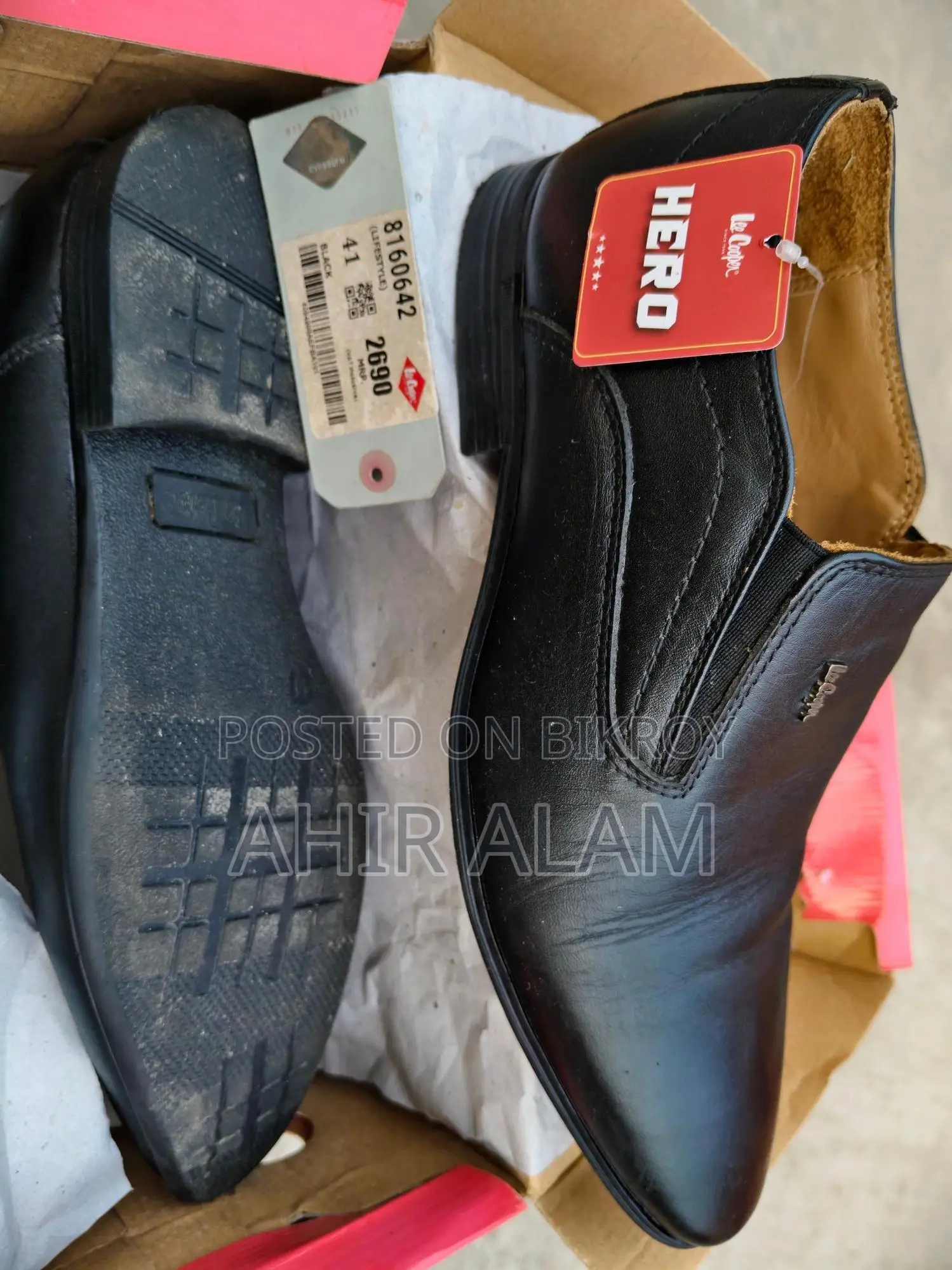 Lotto Lee Cooper Black Formal Shoes 41