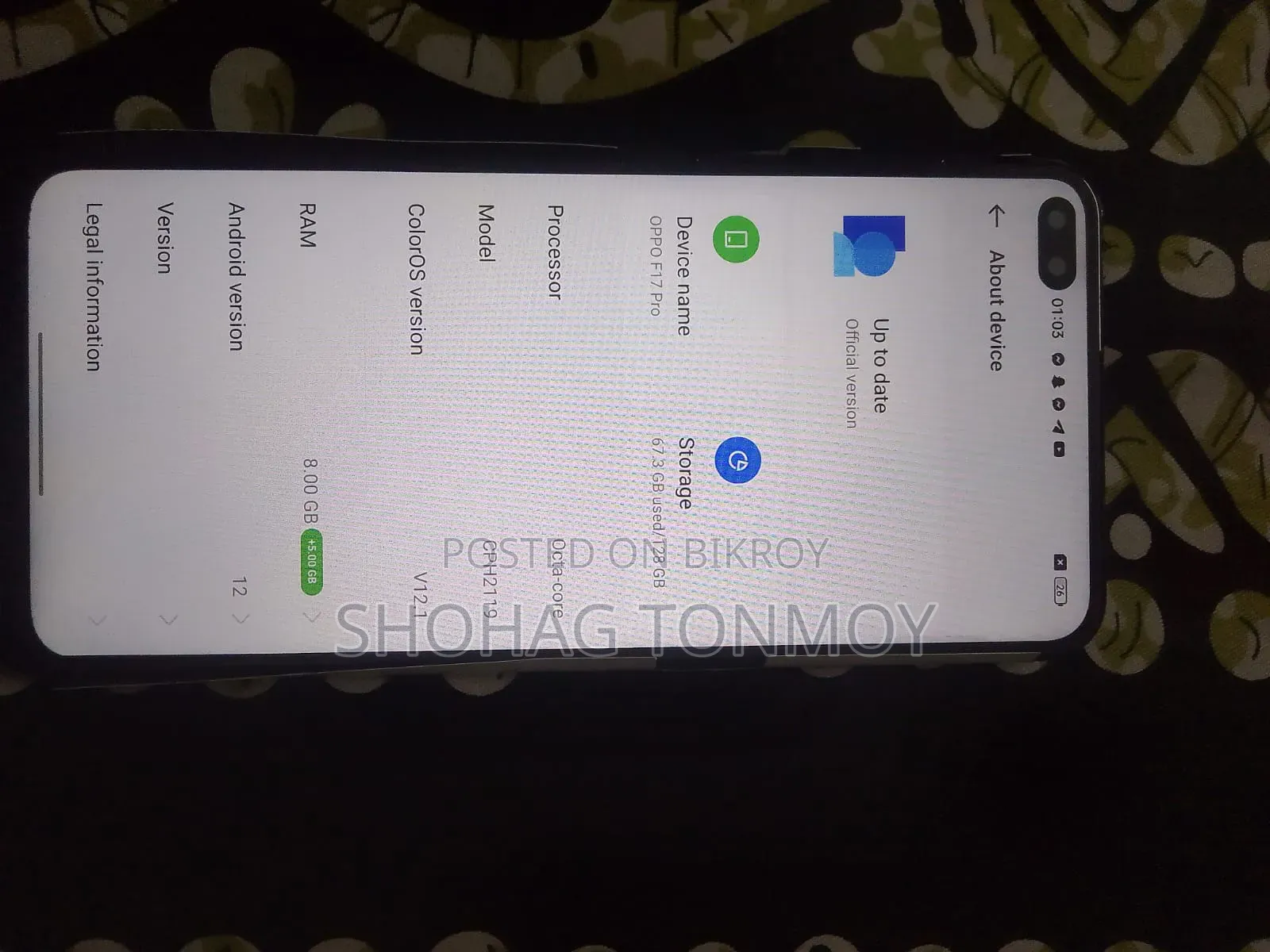 Oppo F17 Pro 128 GB Blue