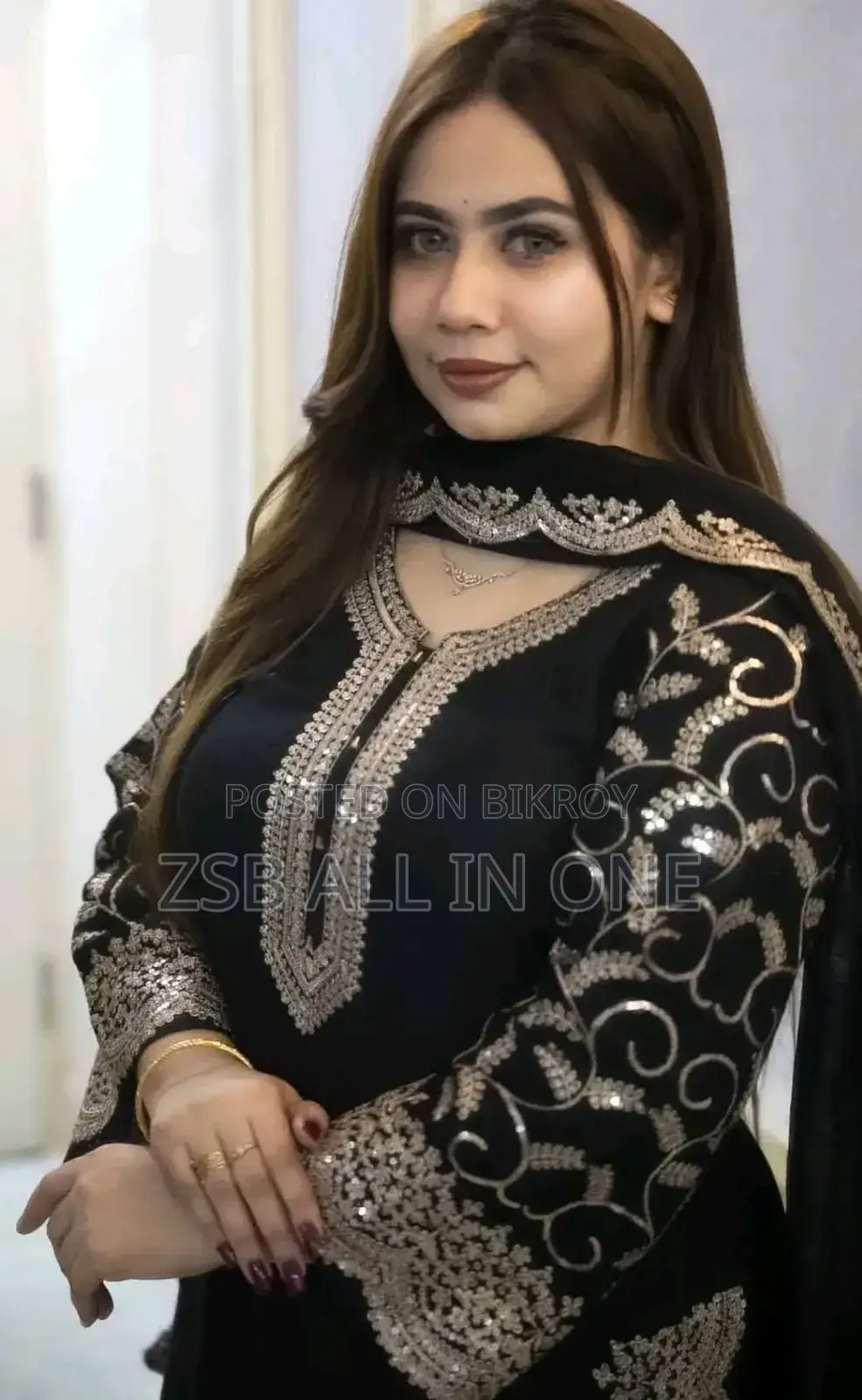 Premium Soft Jorjet With Sequence Embroidery Three Piece
