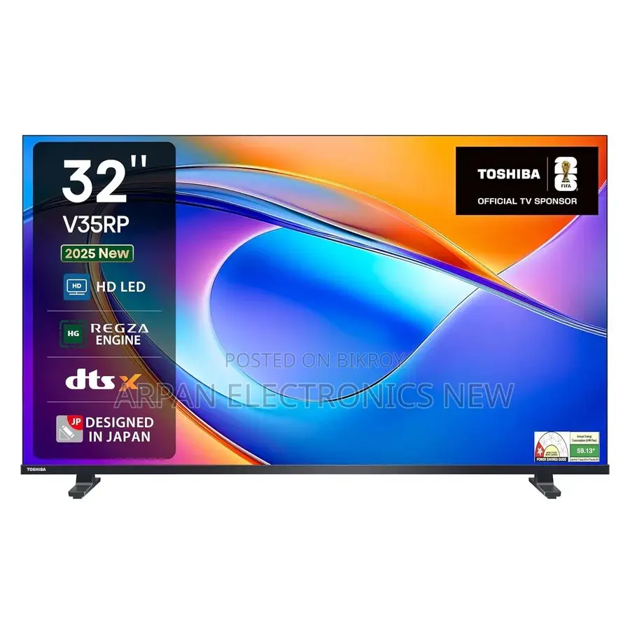 Toshiba 32" HD Ready Smart LED TV 32V35RP (Black)