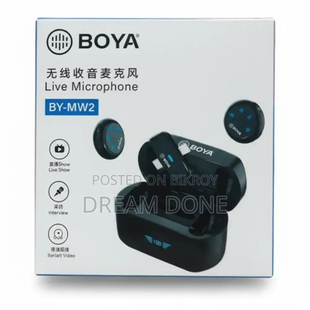 Boya By-wm3t2 Wireless Microphone System (Similar Boya Wireless Series)