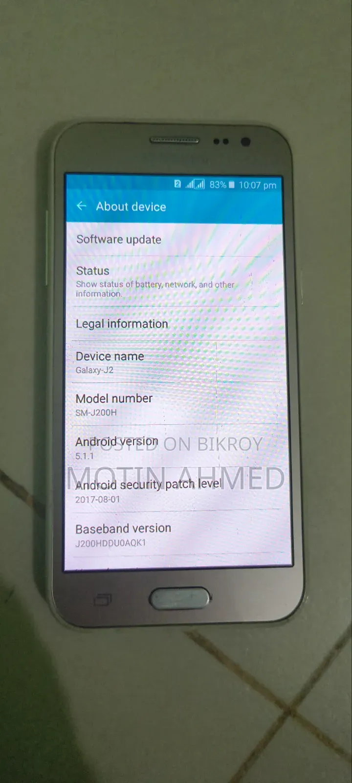 Samsung Galaxy J2 8 GB Gold