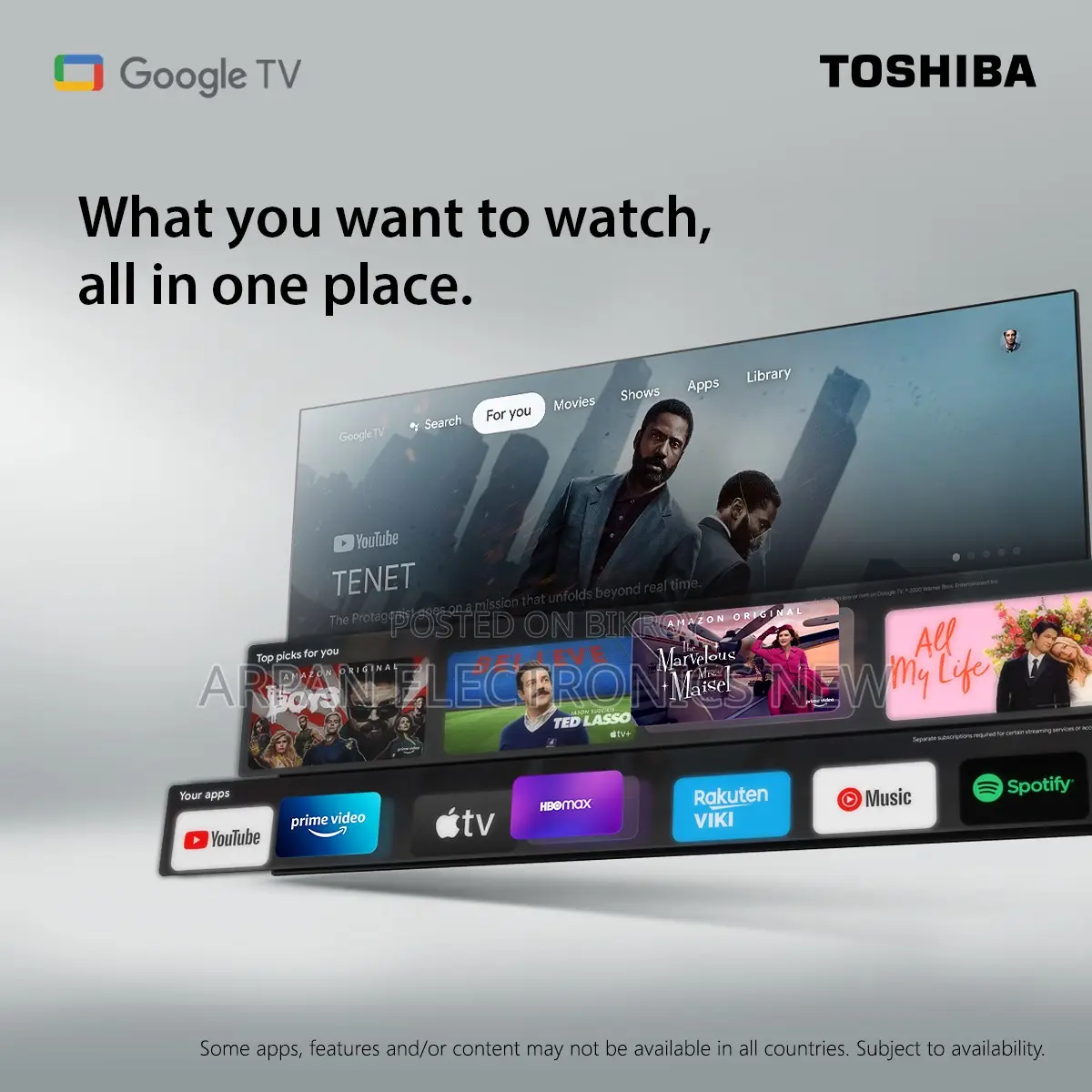 Toshiba 43′′ 43m450rp UHD QLED Smart TV