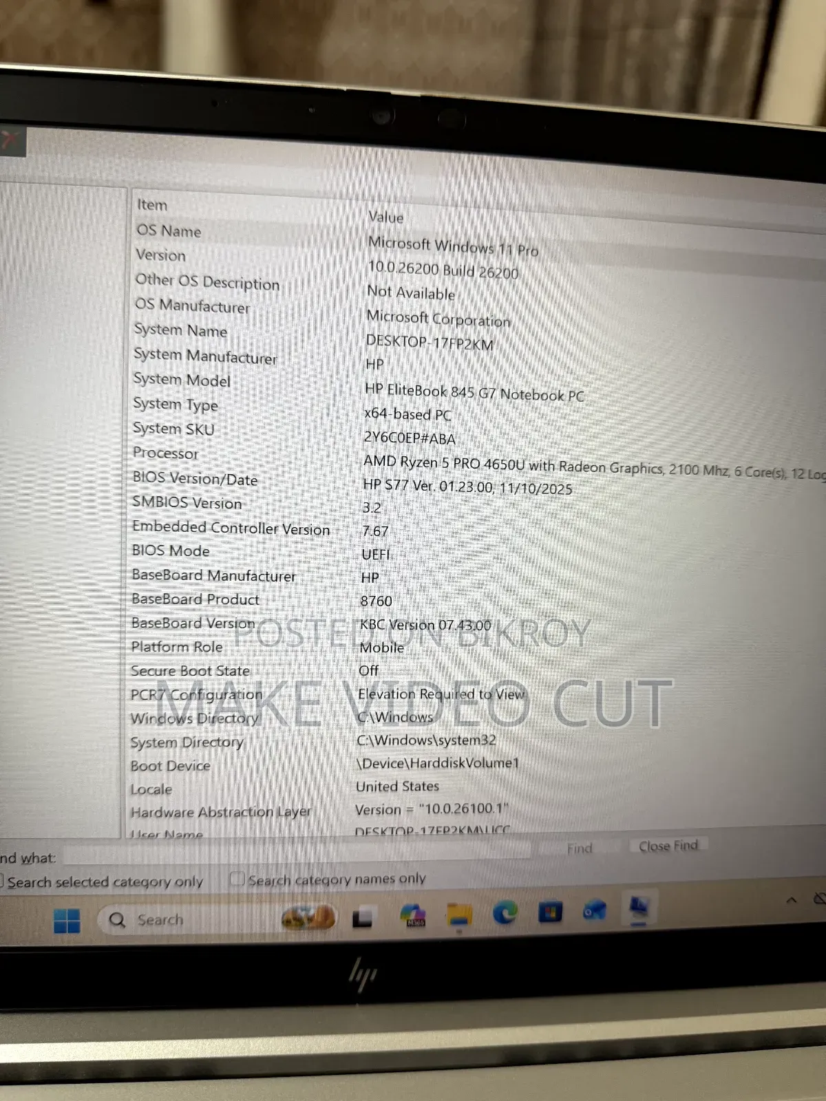Laptop HP EliteBook 845 G7 8GB AMD Ryzen 5 SSD 256GB