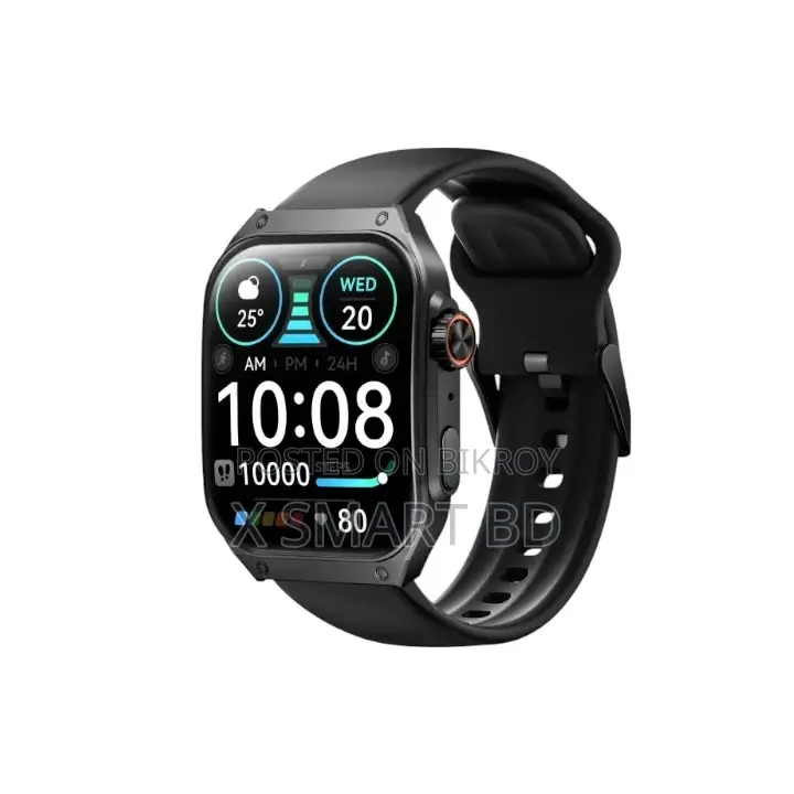 Haylou Watch S8 Bluetooth Calling Smartwatch – Silver/Black