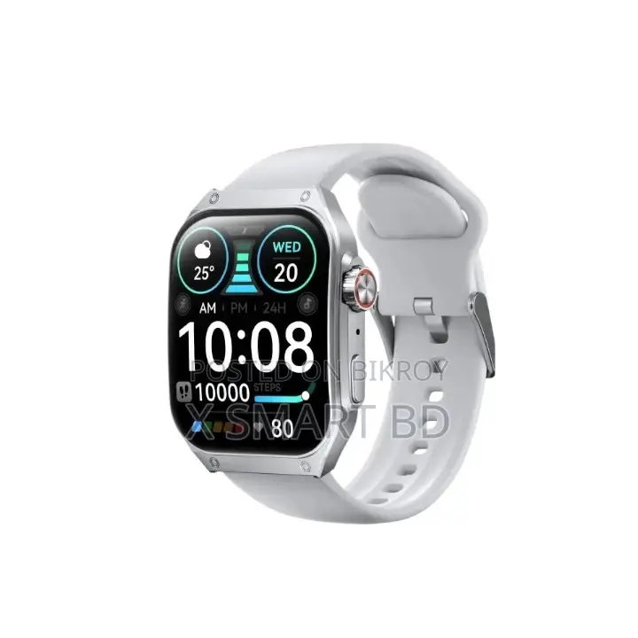 Haylou Watch S8 Bluetooth Calling Smartwatch – Silver/Black