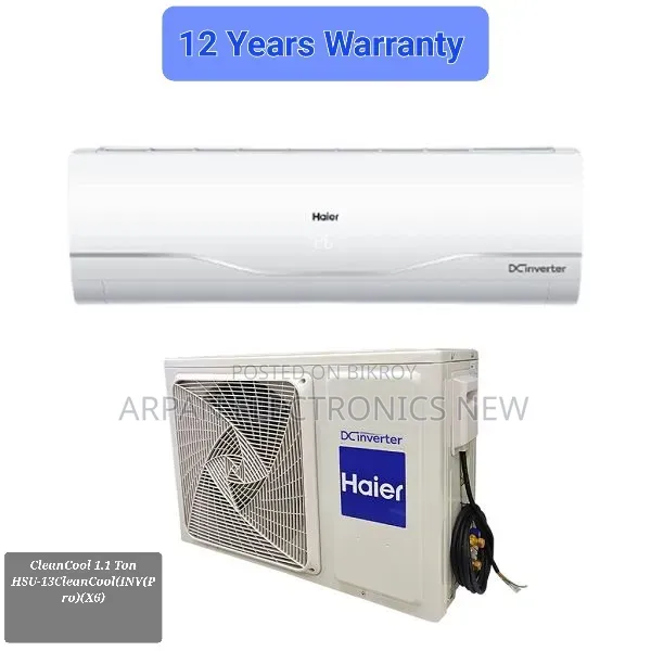 Haier Cleancool 1.1 Ton Hsu-13cleancool(Inv)(Pro)(X6)