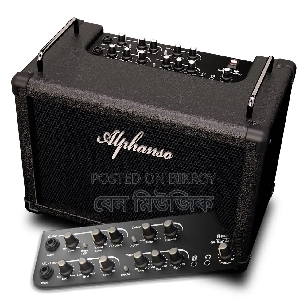 Alphanso 52 Watt Guitar Amplifier (Acoustic/Electric/Mp3)