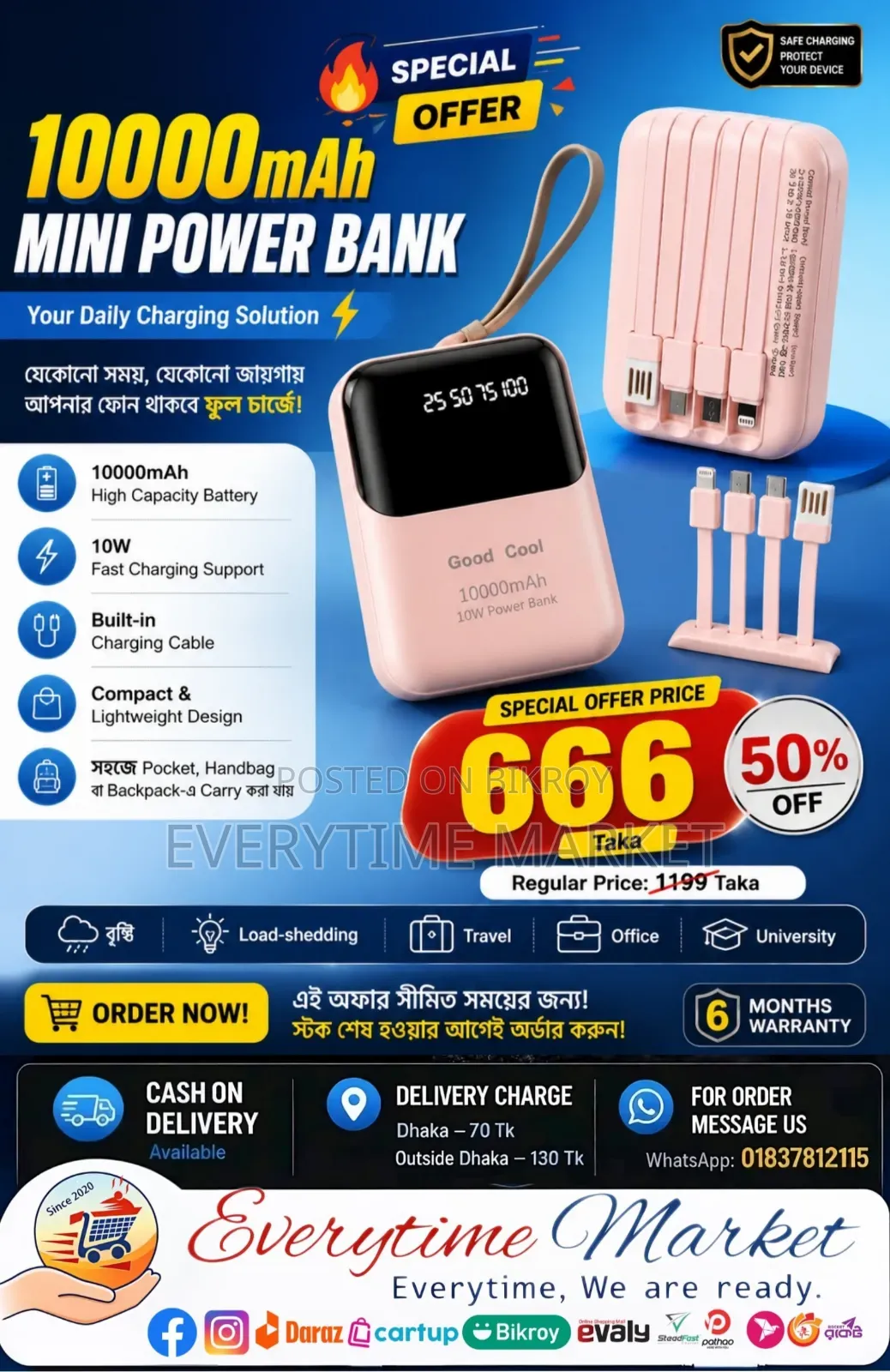 10000mah Mini Power Bank – Special Offer