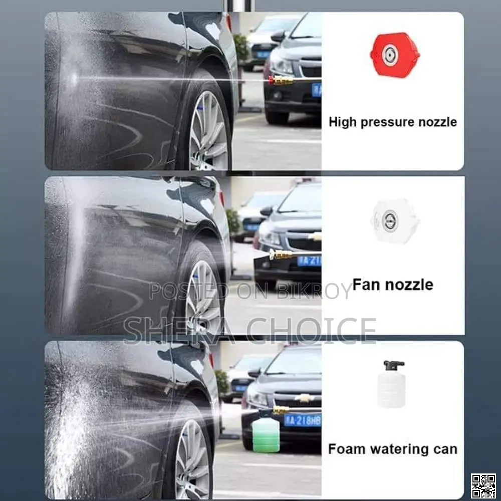 Wireless High Pressure Washer Gun – Car Bike Cleaning Made Easy!