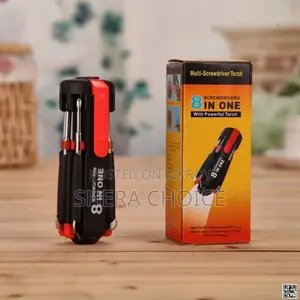8-in-1 Multi Screwdriver Tool Set – With Worklight Flashlight