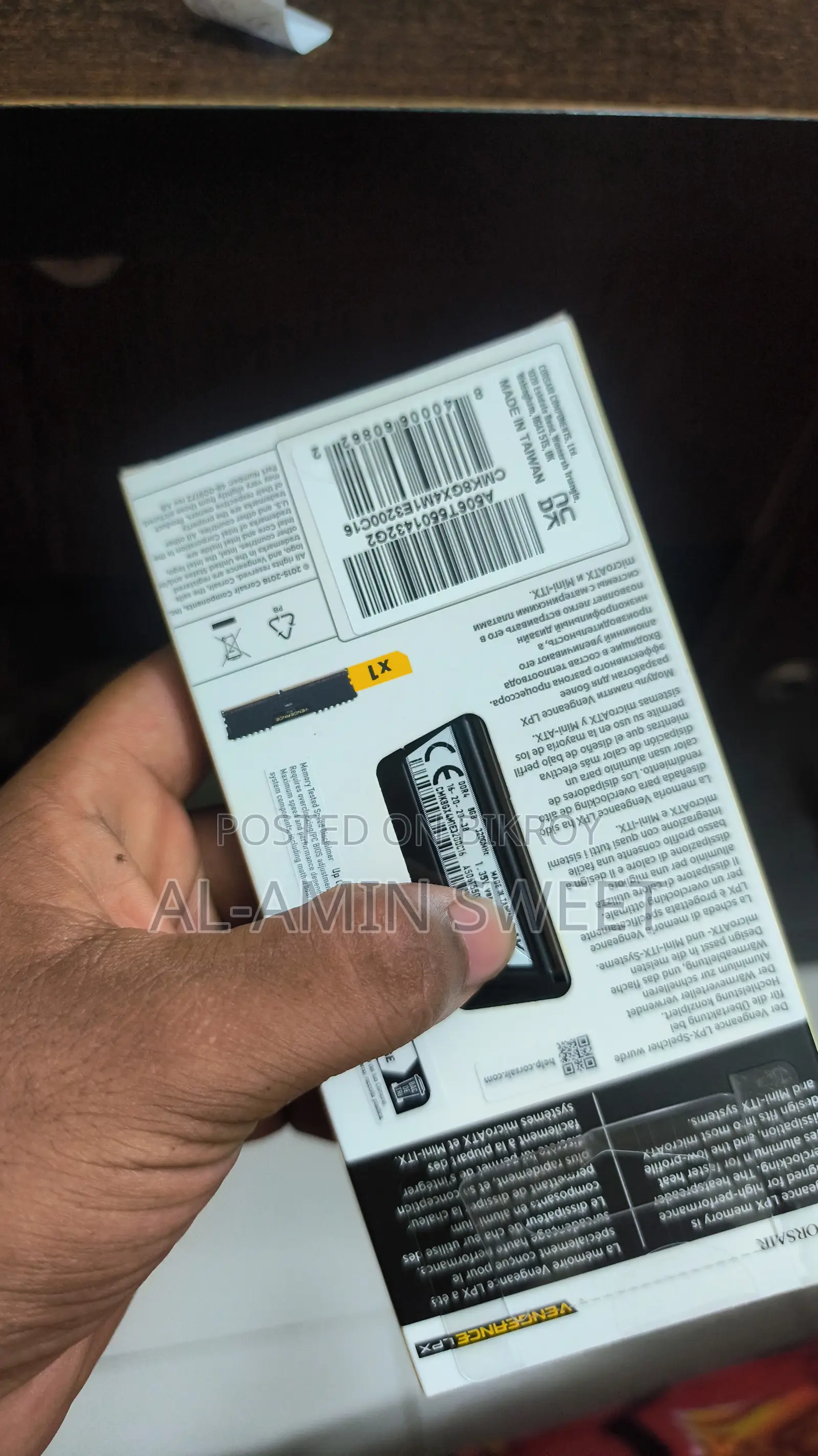 Corsair Ram Ddr4 8gb 3200mhz