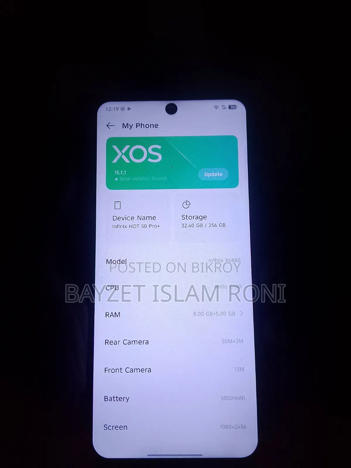 Infinix Hot 50 Pro+ 4G 256 GB Silver