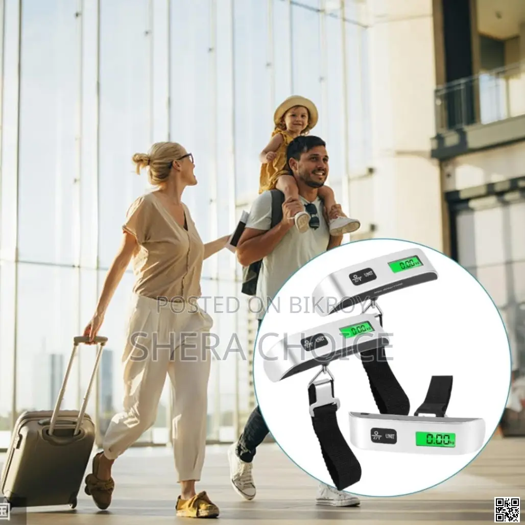 Smart Digital Hanging Scale – Portable 50kg LCD Luggage Scale