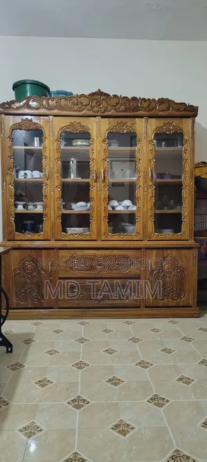 Premium Teak Wood Wall Showcase