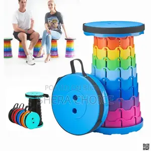 Adjustable Telescopic Folding Stool – Portable Outdoor & Indoor Seating