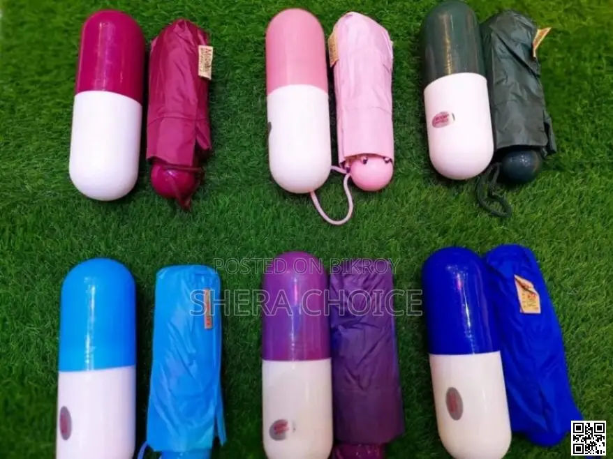 Moon Brand Folding Capsule Umbrella – পোর্টেবল পকেট-সাইজ প্রোটেকশন