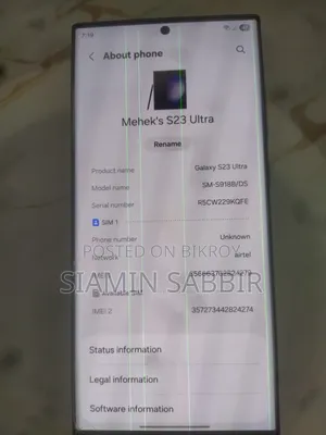 Samsung Galaxy S23 Ultra 256 GB Black