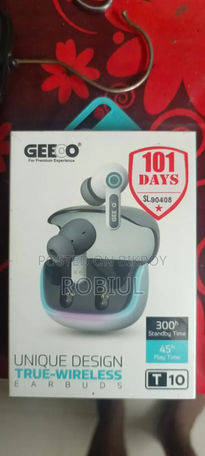 Geeoo T10 True Wireless Earbuds Bluetooth Earphone | 45h Play Time