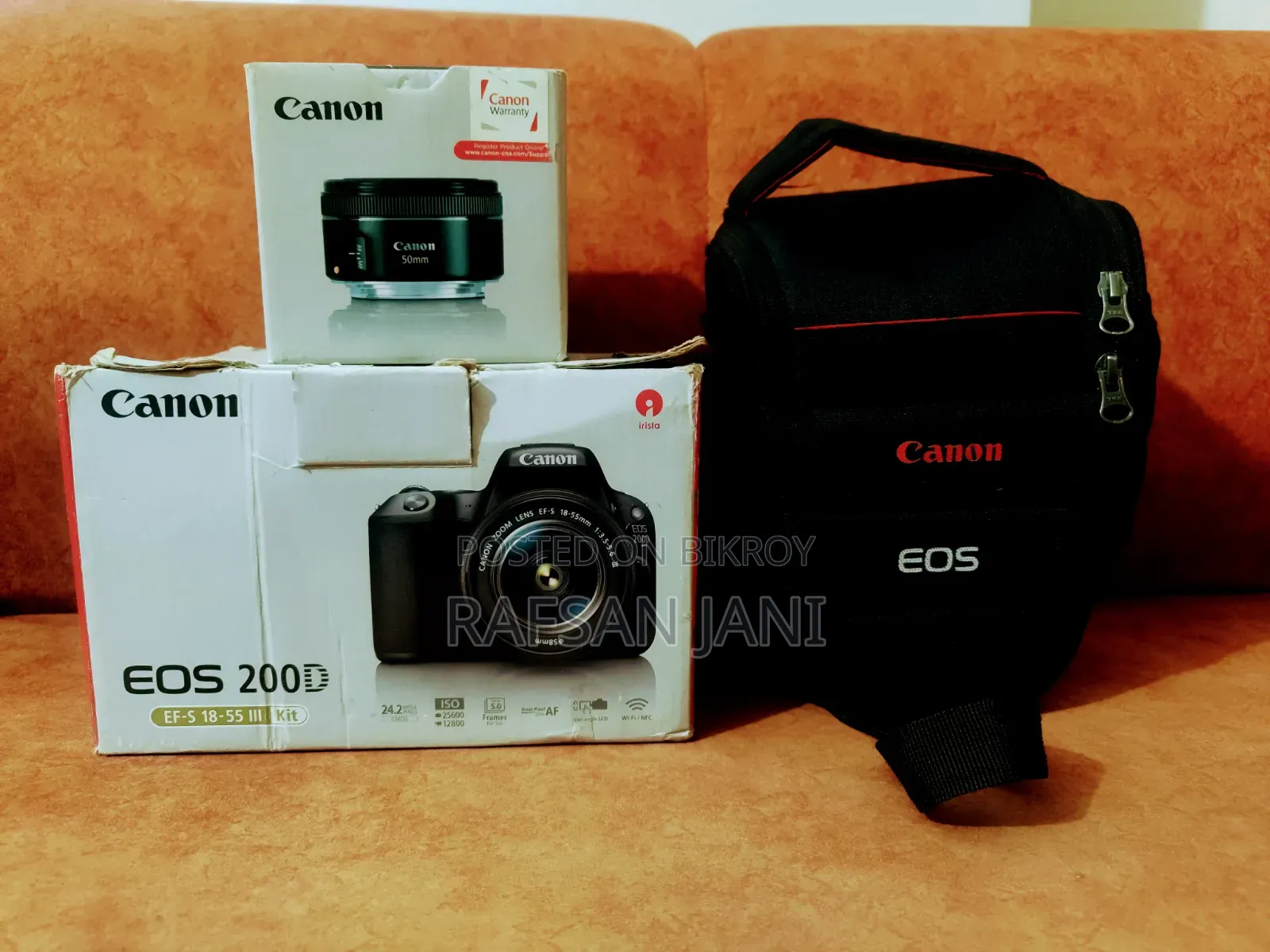 Canon 200d Camera With 50mm F/1.8 STM Lens With Original Box