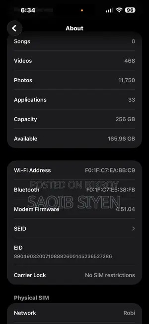 Apple iPhone 14 Pro Max 256 GB Silver