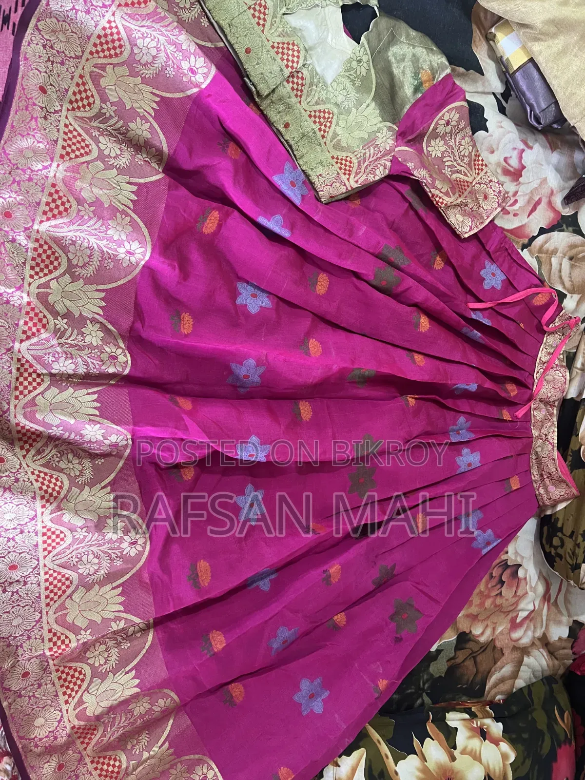 Lehenga made from Saree