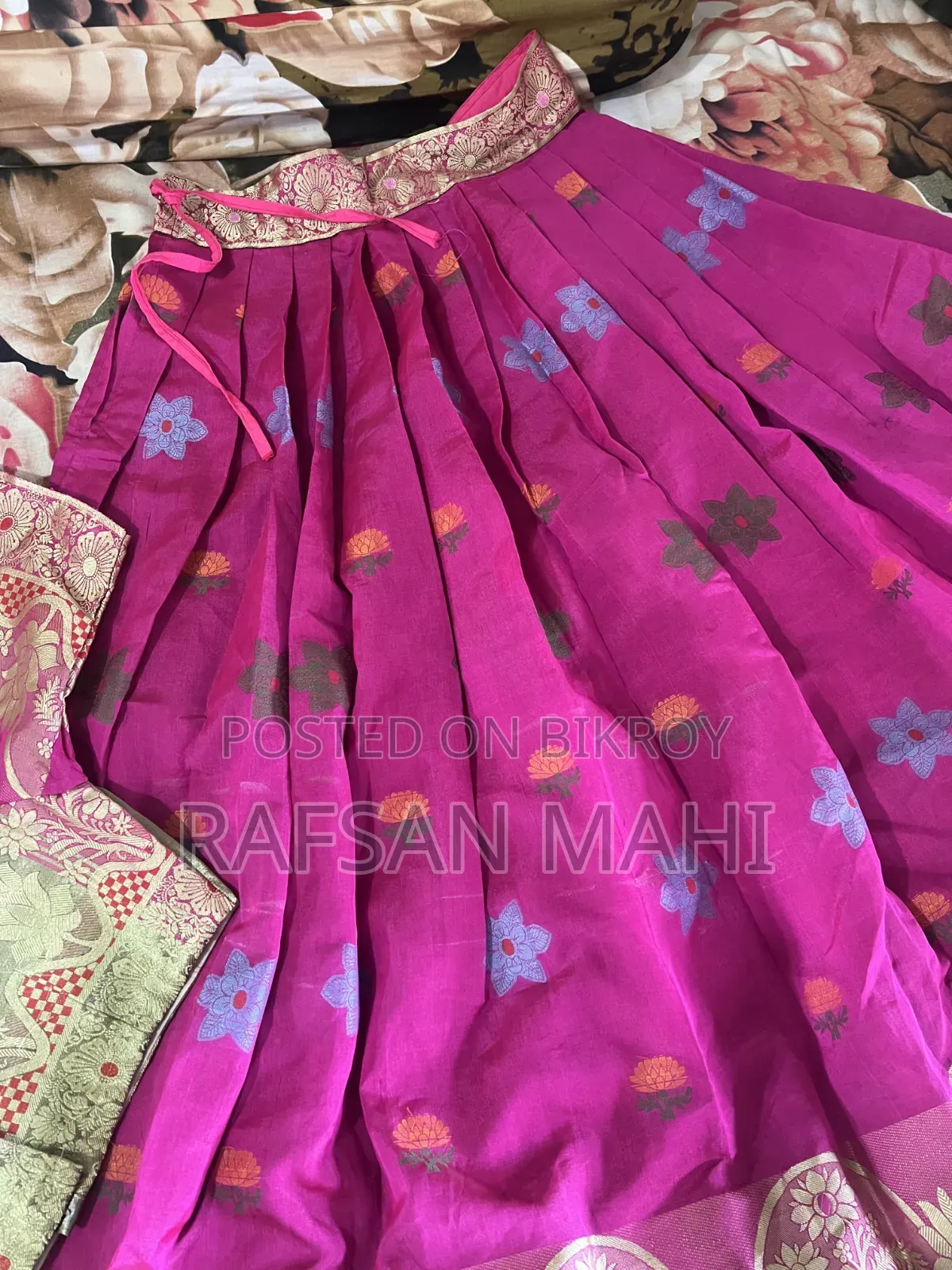 Lehenga made from Saree