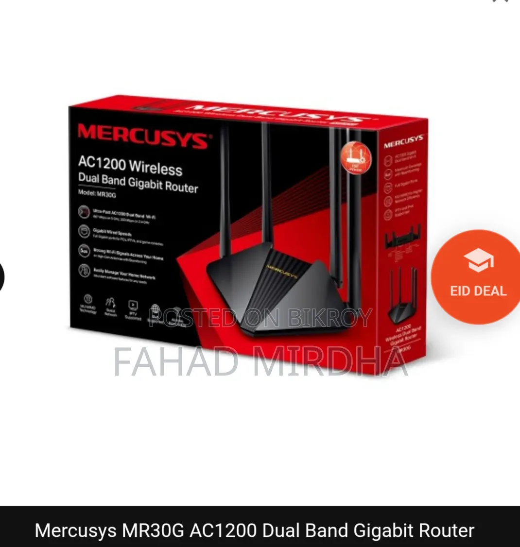 Mercusys Mr30g Ac1200 Dual Band Gigabit Router