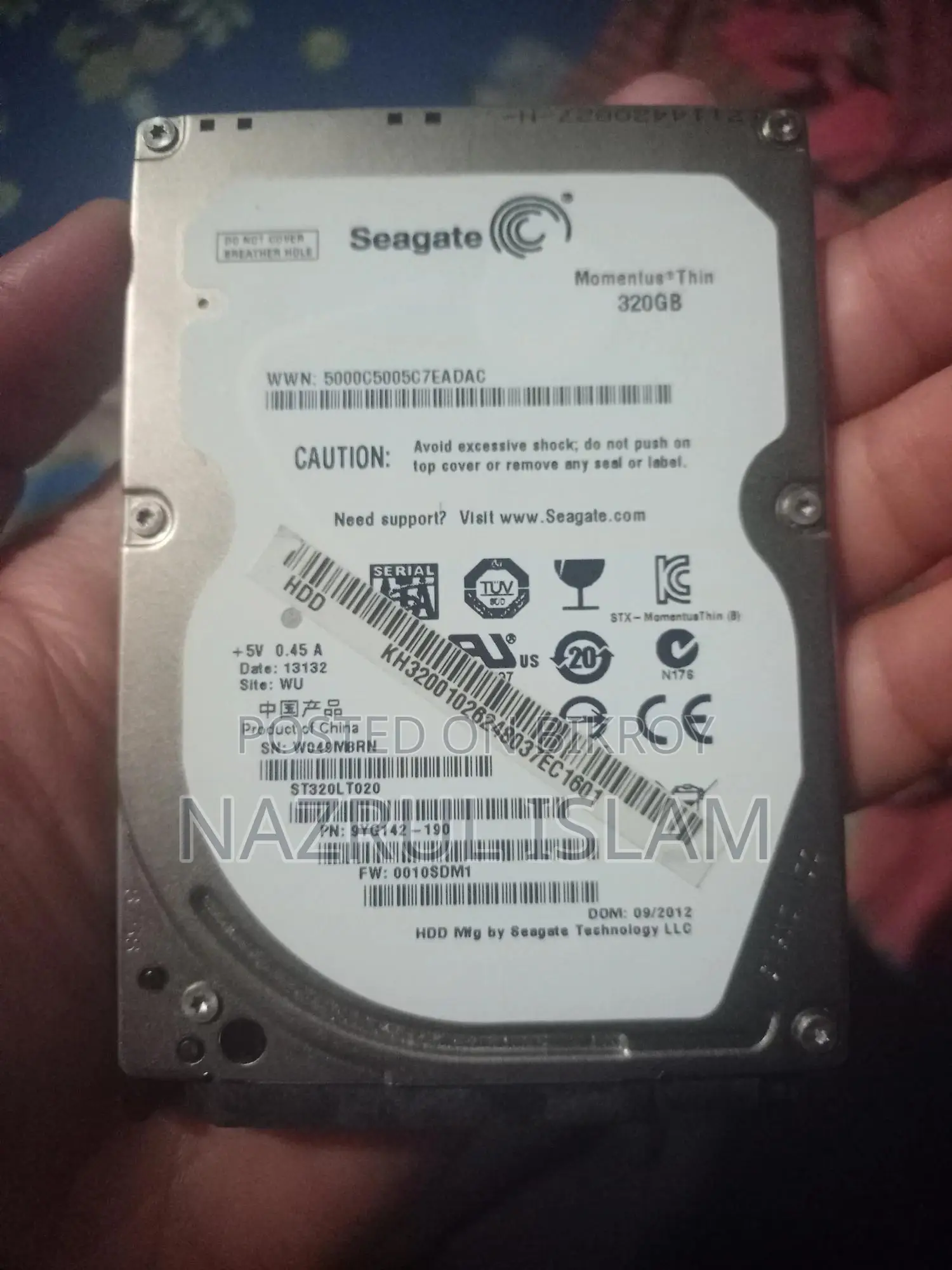 Seagate Original Acer Laptop Hard Disk Sata