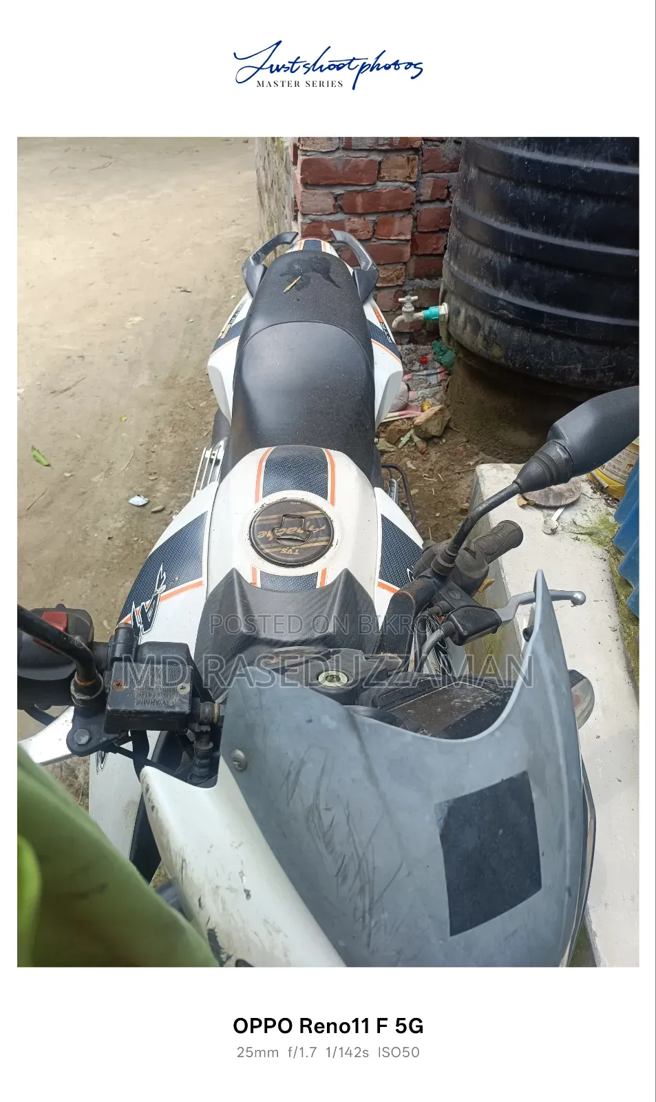 TVS Apache RTR 160 2V 2015 White