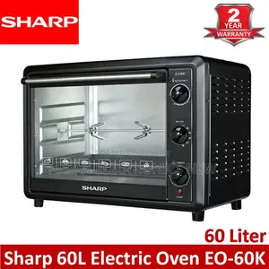 Sharp Eo--3 Electric Oven ( 60l, Black ) Convection With Rotisserie