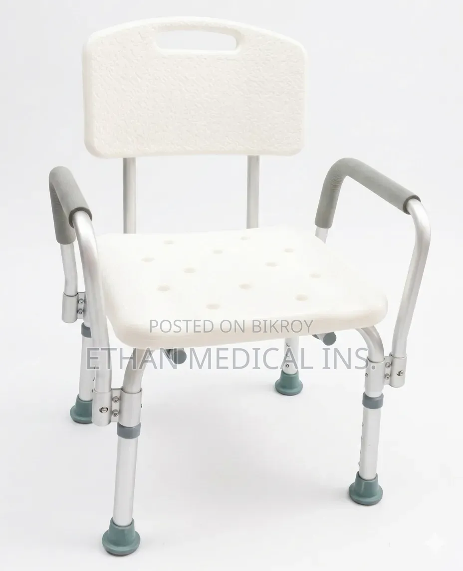 Aluminum Shower Chair With Back and Handles