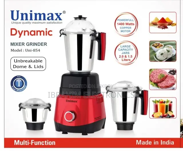 Unimax Dynamic Mixer Grinder Um-Uni-854