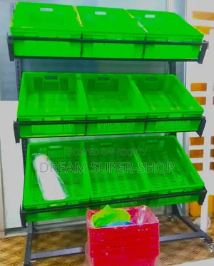 Greenmart Display Rack – 9 Basket Fresh Produce Stand