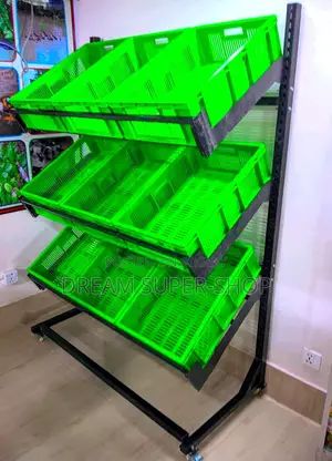 Greenmart Display Rack – 9 Basket Fresh Produce Stand