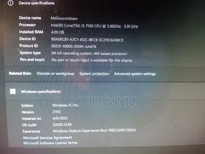 Desktop Computer 4GB Intel Core I3 SSD 256GB